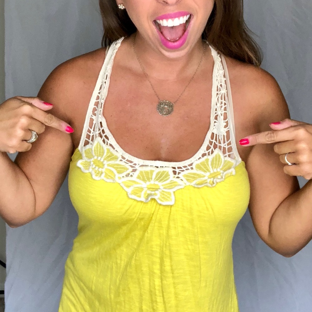 Yellow Racerback Tank - Picture 3 of 6